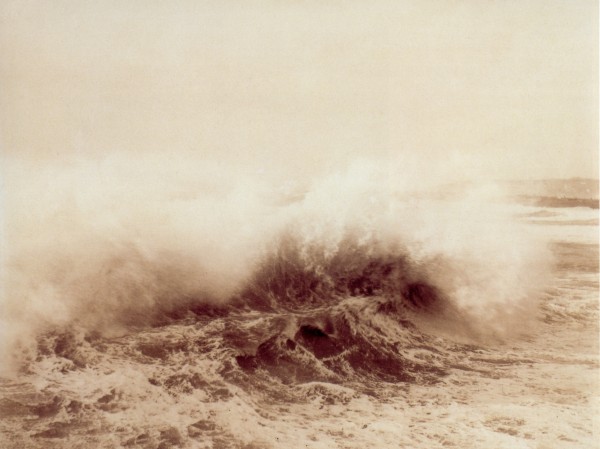 Charles Grassin, Study of a Wave, 1882. Albumen print, 7 1/2 × 10 in. (19.3 x 25.5 cm). Société française de photographie, Paris.